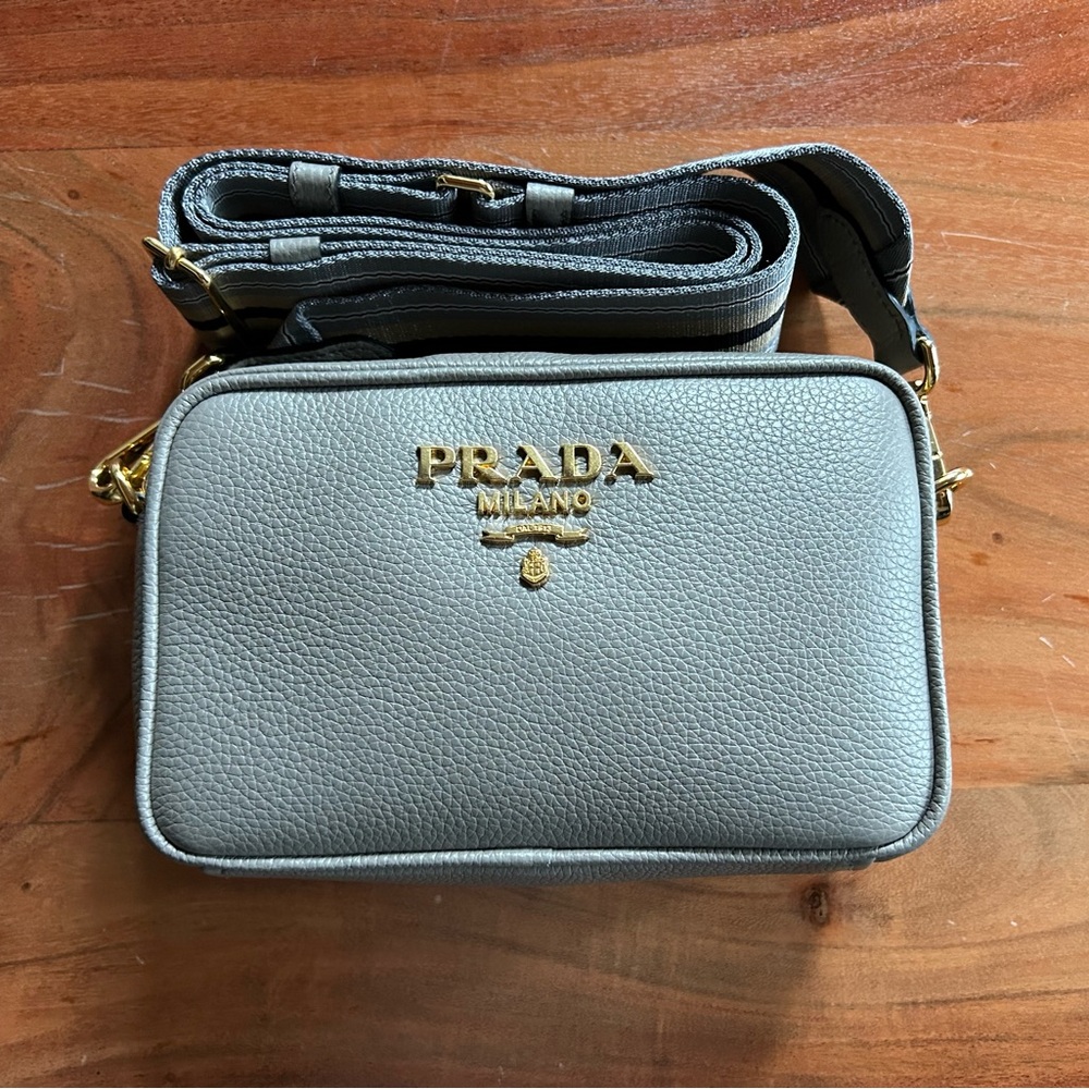 New Prada Taupe Crossbody Bag
